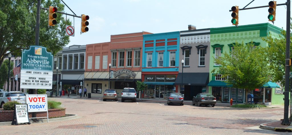 abbeville county, downtown abbeville